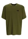 The North Face T-shirt In Blended Cotton In Forest Olive