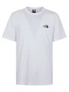 The North Face White T-shirt With Logo Printed On The Front And Back In Cotton Blend Man In White