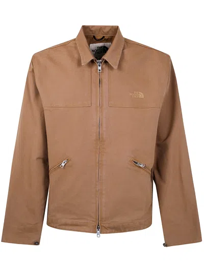 THE NORTH FACE MAN CEDAR CANVAS WORK JACKET BY THE NORTH FACE,NF0A8B72 1731 UTILITY BROWN