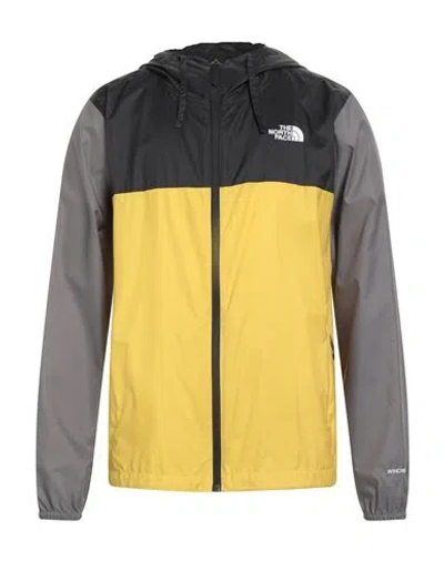 The North Face Man Jacket Mustard Size M Polyester In Yellow