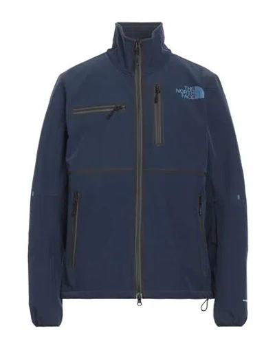 The North Face Man Jacket Navy Blue Size L Polyester, Elastane