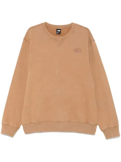 The North Face Man Nature Relaxed Crewneck In Brown