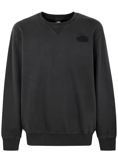 The North Face Man Nature Relaxed Crewneck In Tnf Black