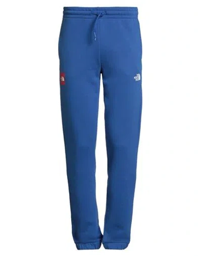 The North Face Man Pants Blue Size S Cotton, Polyester