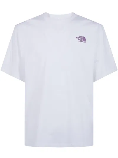 The North Face "man Plant & Flora" Oversize Short Sleeve Tee In White
