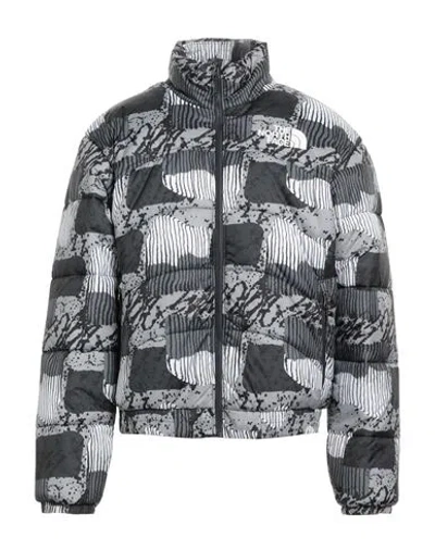The North Face Man Puffer Grey Size M Polyester In Black