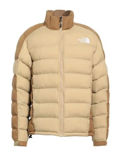 The North Face Man Puffer Sand Size L Nylon In Neutral