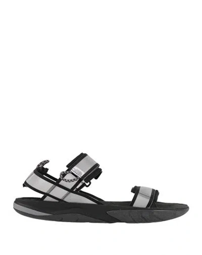 The North Face Man Sandals Grey Size 8 Textile Fibers In Gray
