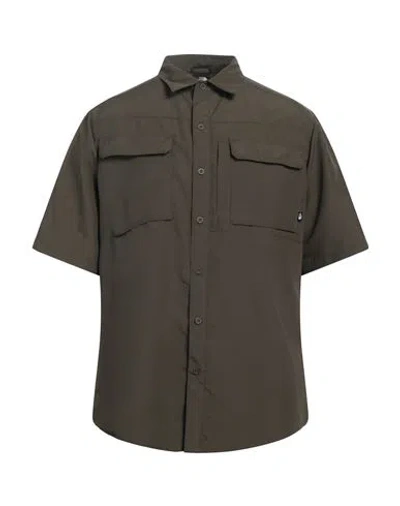 The North Face Man Shirt Military Green Size L Nylon
