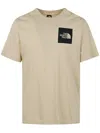 The North Face Man Short Sleeves Fine Tee In Gravel