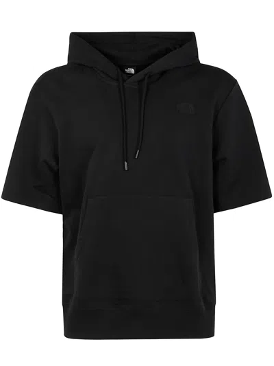 The North Face Man Short Sleeves Relaxed Hoodie In Black