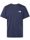 The North Face Man Short Sleeves Simple Dome Tee In Summit Navy