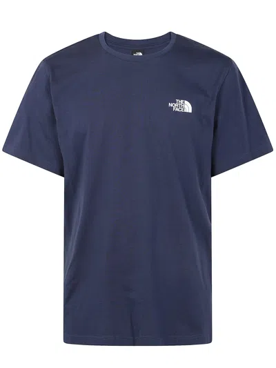 The North Face Man Short Sleeves Simple Dome Tee In Summit Navy