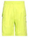 The North Face Man Shorts & Bermuda Shorts Lime Green Size S Cotton In Green