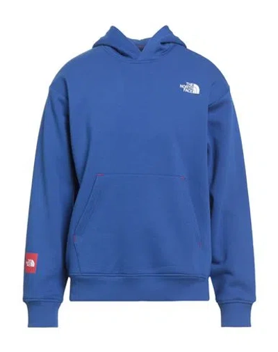 The North Face Man Sweatshirt Blue Size S Cotton, Polyester