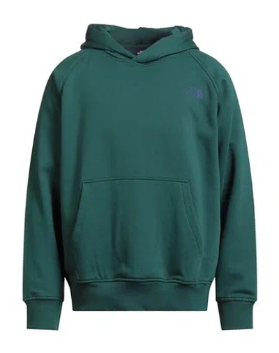 The North Face Man Sweatshirt Emerald Green Size L Cotton, Polyester