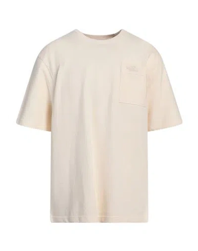 The North Face Man Sweatshirt Ivory Size L Cotton In White