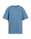 The North Face Man Sweatshirt Light Blue Size Xl Cotton
