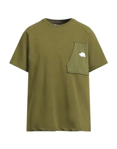 THE NORTH FACE THE NORTH FACE MAN SWEATSHIRT MILITARY GREEN SIZE L COTTON, POLYESTER
