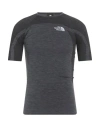 The North Face Man T-shirt Charcoal Size S Polypropylene, Polyester, Polyamide In Gray