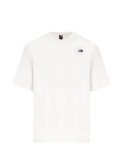 THE NORTH FACE "MAN TNF ESSENTIAL SIMPLE DOME OS" SHORT SLEEVES TEE,NF0A8EVW FN41 TNF WHITE