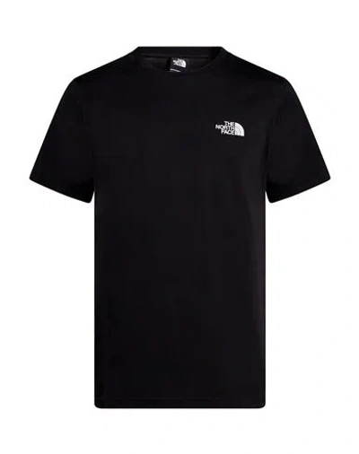 The North Face Man T-shirt Black Size Xs Cotton