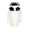 The North Face Mcmurdo 2 Gardenia Men's Long Jacket White/black In Gardenia White/black