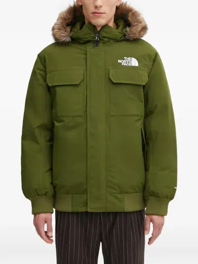 The North Face Mcmurdo Faux-fur-hood Jacket In Animal Print