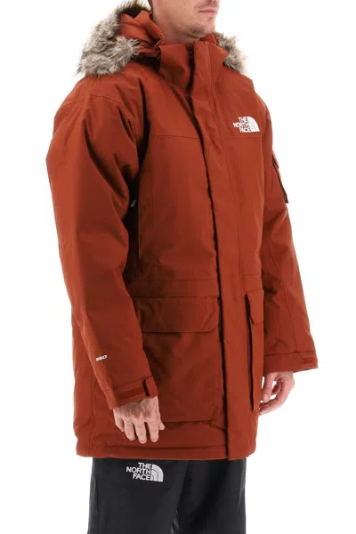 The North Face Mcmurdo Hooded Padded Parka In Orange
