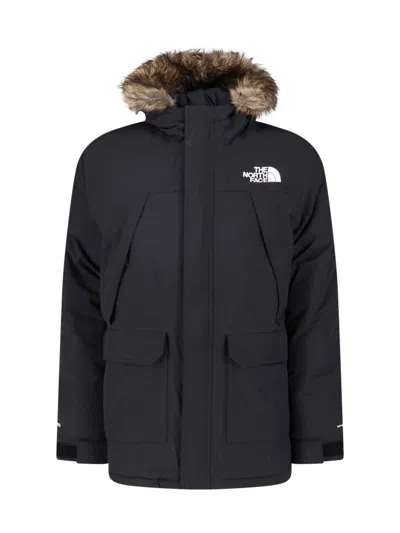 The North Face Mcmurdo Parka With Hood And Structured Silhouette In Black