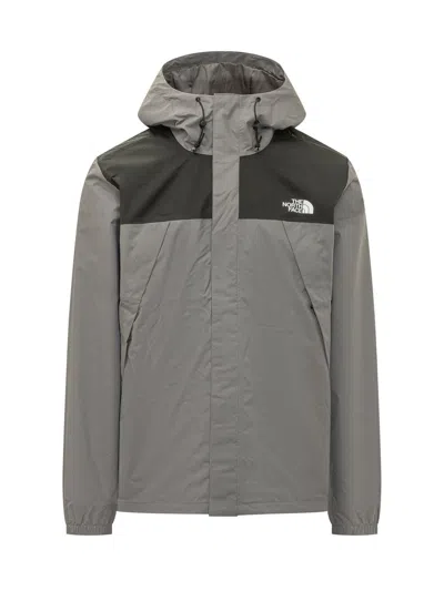 The North Face Medium Antora Jacket In Smoked Pearl/tnf Black
