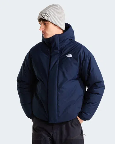 The North Face Medium Oversized Puffer Jacket In Blue