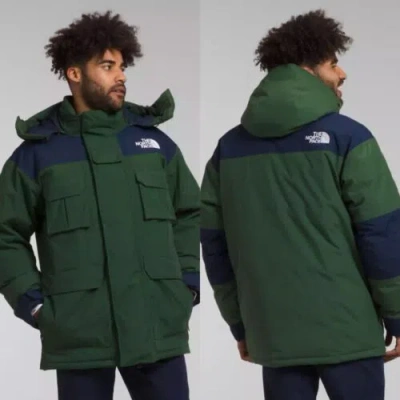 Pre-owned The North Face Medium  Men's Coldworks Insulated Parka Jacket Green Blue