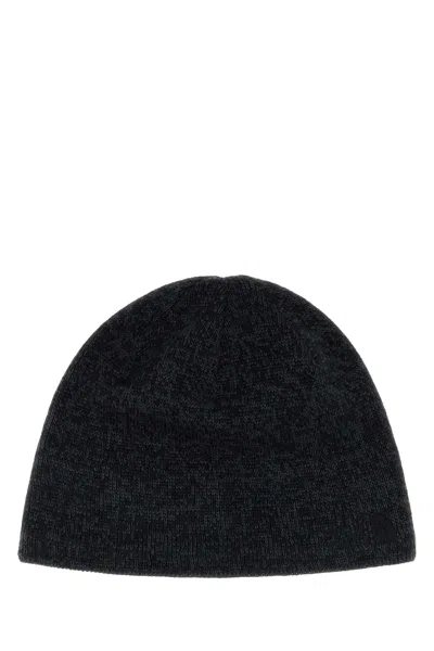 The North Face Melange Knit Jim Beanie Hat For Men In Black