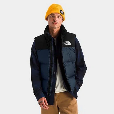 The North Face 1996 Retro Nuptse Puffer Gilet In Blue