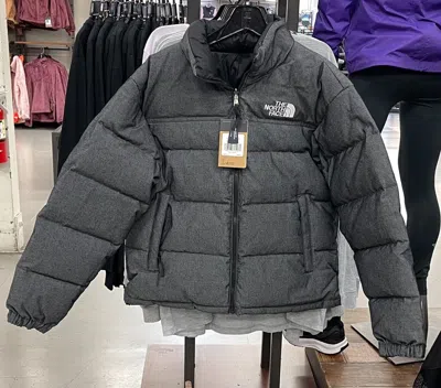 Pre-owned The North Face Men's 92 Reversible Nuptse Jacket /tnf Black Denim In The Black Denim