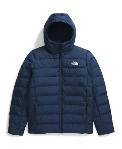 The North Face Men's Aconcagua 3 Sherpa Lined Full Zip Hoodie Puffer Jacket In Summit Navy