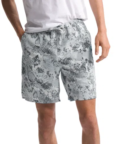 The North Face Men's Action Short 2.0 Flash-dry 9" Shorts In High Rise Grey Moss Camo Print
