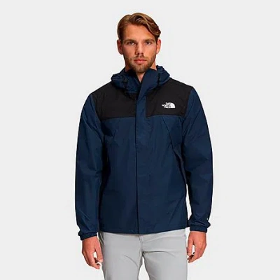 The North Face Seasonal Mountain Button Hooded Jacket In Blue