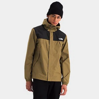 The North Face Antora Logo Jacket Hood And Elastic Cuffs In Brown