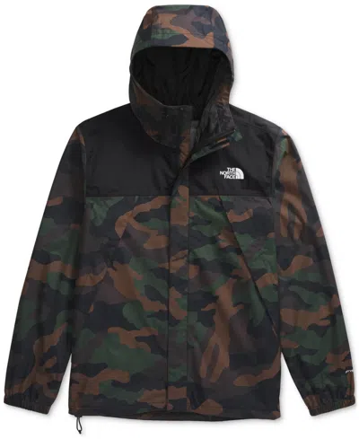 The North Face Men's Big Antora Jacket In Tnf Black Tnf Camo Print,tnf Black