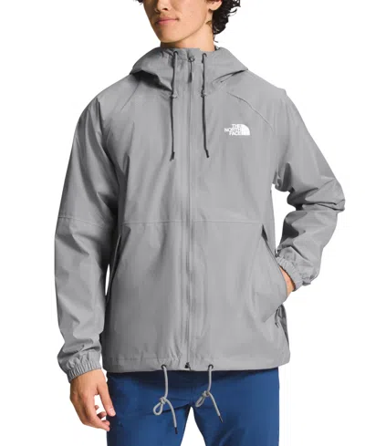 The North Face Men's Antora Water-repellent Hooded Rain Jacket In Meld Grey