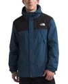 The North Face Mountain Blue Jacket With Drawstring Hood And Hem And Front And Rear Logo Detail In Tech Fabric Man In Shady Blue,tnf Black-npf