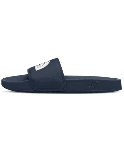 The North Face Men's Base Camp Iii Slide Sandals In Summit Navy,tnf White
