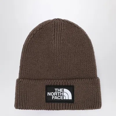 The North Face Men's Beanie With Logo Patch In Brown