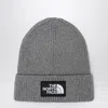 The North Face Logo Cuffed Beanie Fold-over Cuff In Gray