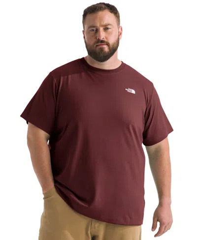 The North Face Men's Big Evolution Simple Dome Short Sleeve T-shirt In Burgundy