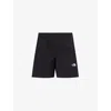 THE NORTH FACE THE NORTH FACE MEN'S BLACK EASY WIND LOGO-EMBROIDERED SHELL SHORTS