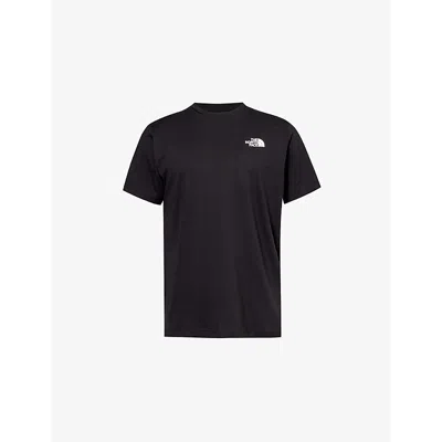 The North Face Mens Black Nse Branded-print Cotton-jersey T-shirt