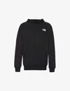 The North Face Raglan Hoodie Graphic Pocket Cuffs Hem In Black